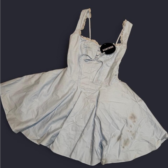 Babyboo ANTONELLA MINI DRESS - BLUE NWT - Picture 4 of 5